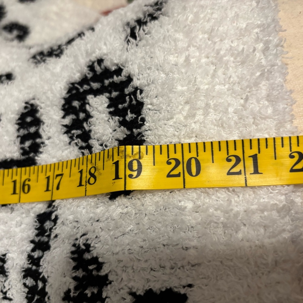 POL Black and White Leopard Print Sweater So So Soft Size M - Picture 3 of 5